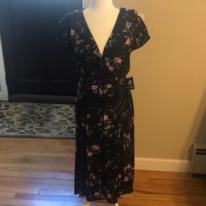 Express Low Cut Wrap Dress